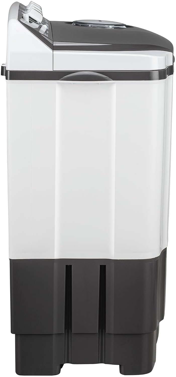 LG 7.5 kg 5 Star Wind jet dry Semi-Automatic Top Load Washing Machine (P7510RGAZ, Dark Gray, Roller Jet Pulsator)