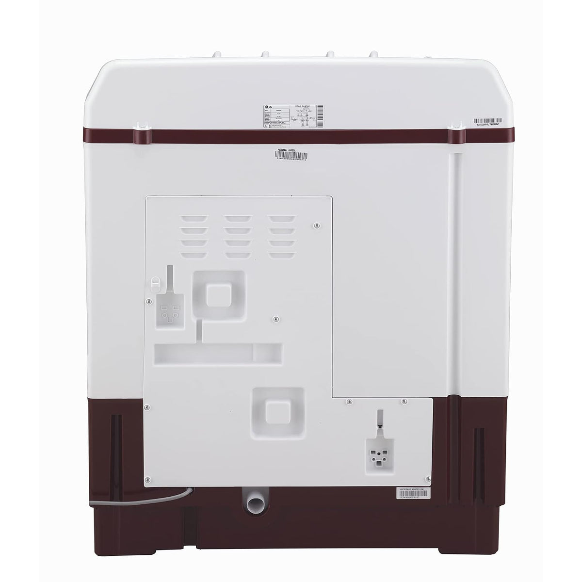 LG 8.5 kg 5 स्टार सेमी-ऑटोमैटिक टॉप लोड वॉशिंग मशीन (P8530SRAZ, बरगंडी, रोलर जेट पल्सेटर)