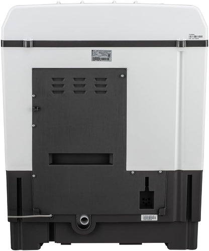 LG 7.5 kg 5 Star Wind jet dry Semi-Automatic Top Load Washing Machine (P7510RGAZ, Dark Gray, Roller Jet Pulsator)