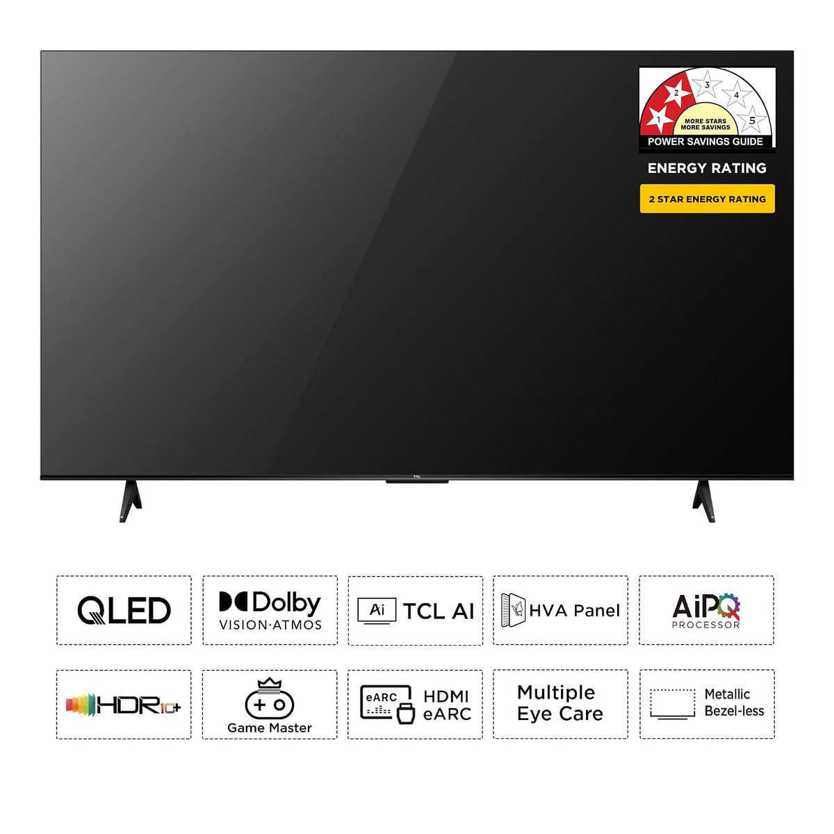 TCL 108 cm (43 inches) 4K Ultra HD Smart QLED Google TV | HDR 10+ | Dolby Vision & Atmos | 30W Speaker Output | Game Master | 43T6D