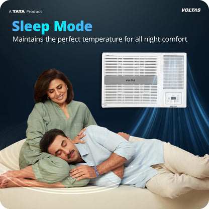 Voltas 1.5 ton 3 Star Inverter Window AC (Copper, 2-in-1 Cooling Modes, Anti-Dust Filter, 2-Way Swing, Memory Restart, Sleep Mode (183INV PEARL, White)