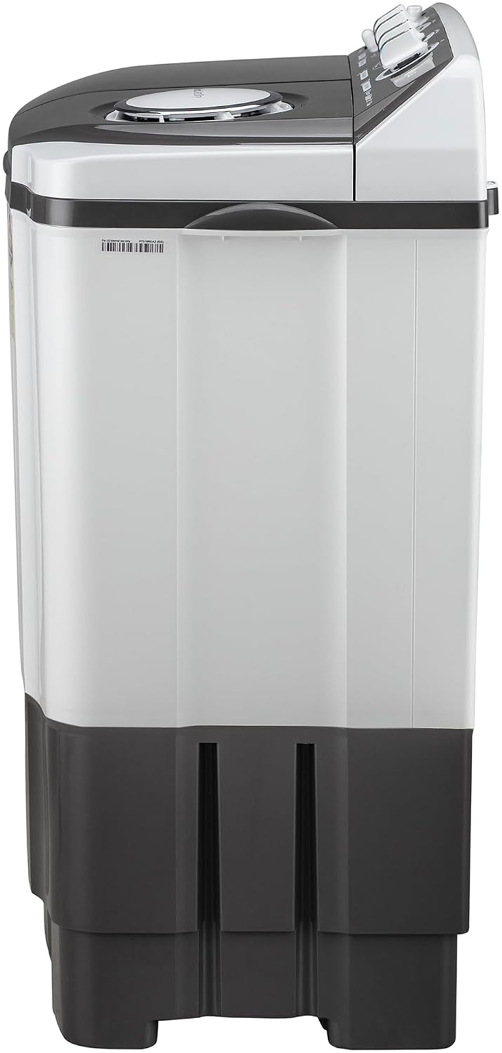 LG 7.5 kg 5 Star Wind jet dry Semi-Automatic Top Load Washing Machine (P7510RGAZ, Dark Gray, Roller Jet Pulsator)