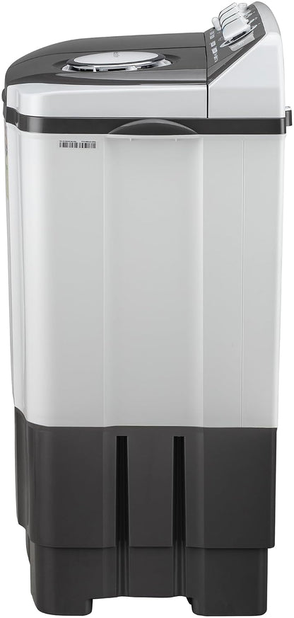 LG 7.5 kg 5 Star Wind jet dry Semi-Automatic Top Load Washing Machine (P7510RGAZ, Dark Gray, Roller Jet Pulsator)