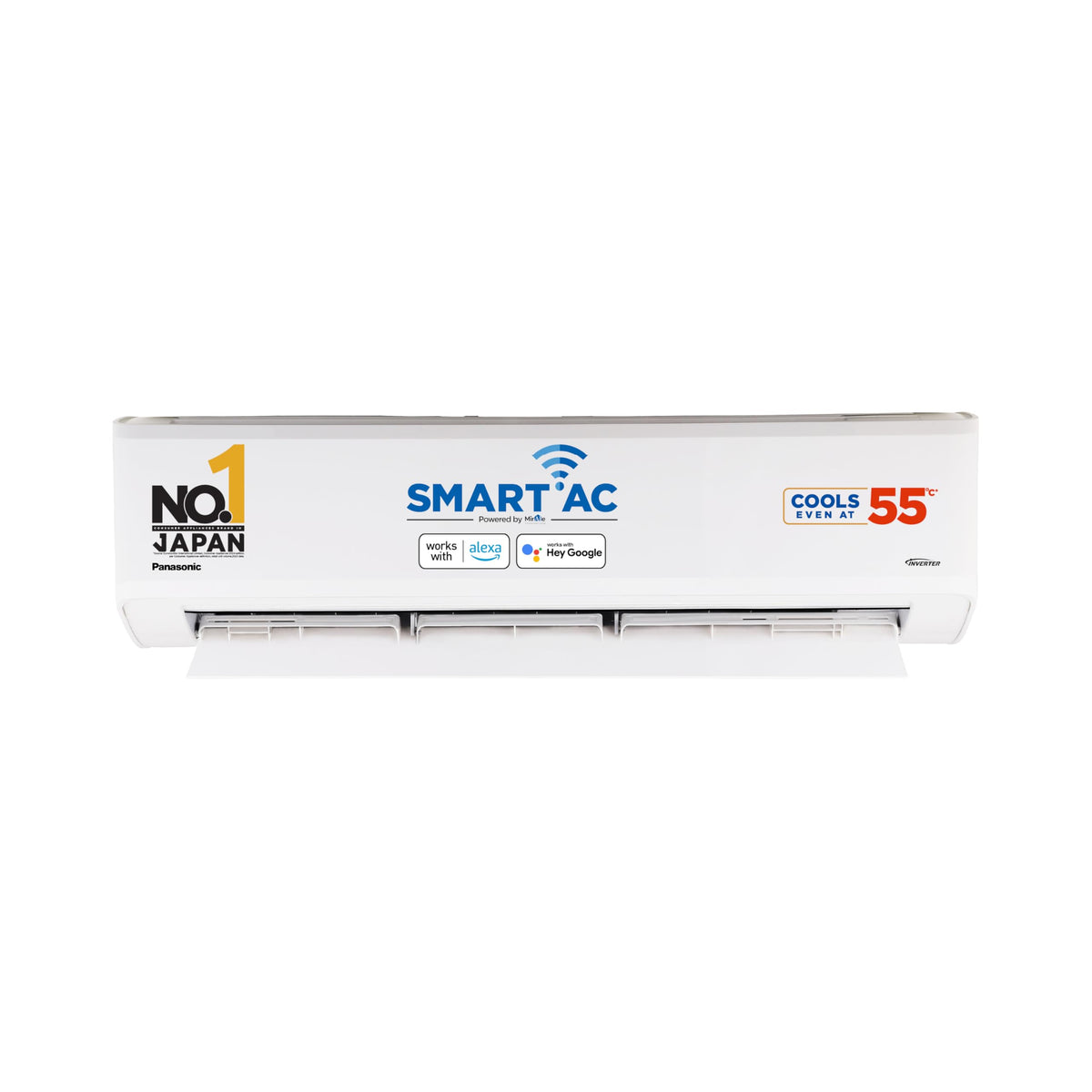 Panasonic 1.5 Ton 3 Star Premium Wi-Fi Inverter Smart Split AC (Matter/MirAIe, AI, DustBuster, 55°C Oper., Copper Condenser, 8in1 Convertible, 2-Way, PM0.1 Filter, CS/CU-SU18BKY3W, 2026 Model, White)