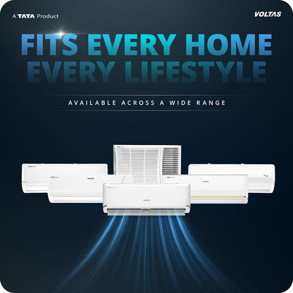 Voltas 1.5 ton 3 Star Inverter Window AC (Copper, 2-in-1 Cooling Modes, Anti-Dust Filter, 2-Way Swing, Memory Restart, Sleep Mode (183INV PEARL, White)