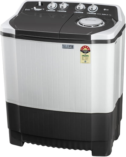 LG 7.5 kg 5 Star Wind jet dry Semi-Automatic Top Load Washing Machine (P7510RGAZ, Dark Gray, Roller Jet Pulsator)