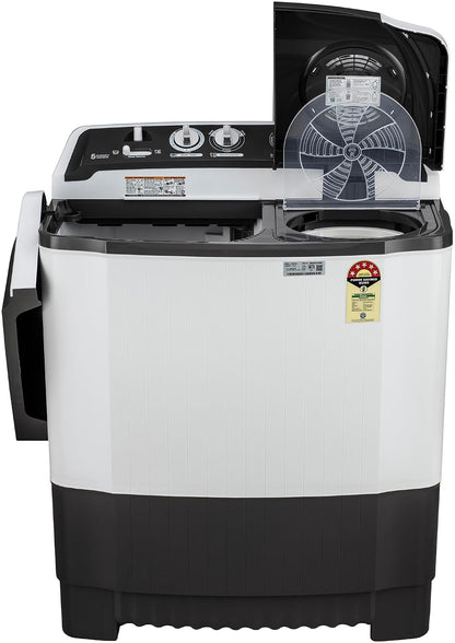 LG 7.5 kg 5 Star Wind jet dry Semi-Automatic Top Load Washing Machine (P7510RGAZ, Dark Gray, Roller Jet Pulsator)