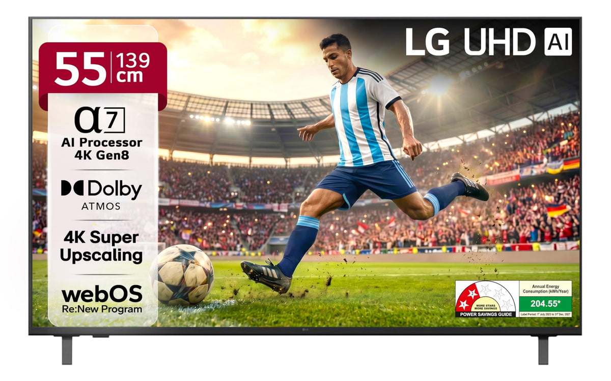 LG 139 cms (55 inches) NU87 AI Series Nano 4K Ultra HD (3840 x 2160) Smart webOS LED TV 55NU870BPLA 2026