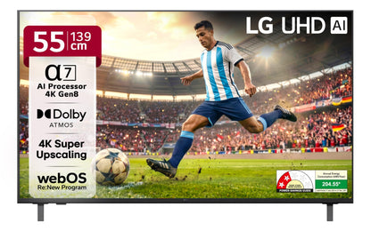 LG 139 cms (55 inches) NU87 AI Series Nano 4K Ultra HD (3840 x 2160) Smart webOS LED TV 55NU870BPLA 2026