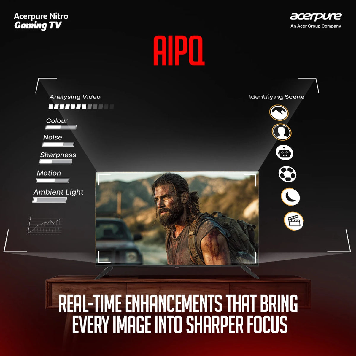 acerpure Nitro 139 cm (55 inch) QLED Ultra HD (4K) Smart Google TV with 120 Hz GTV 5.0 |Android 14 |Dolby Vision & Dolby Atmos|50W Sound|Tuner|Wi-Fi Direct|ALLM |VRR|MEMC|Karaoke|AI|Gaming |Wall Mount (AP55UG75PNTO5)