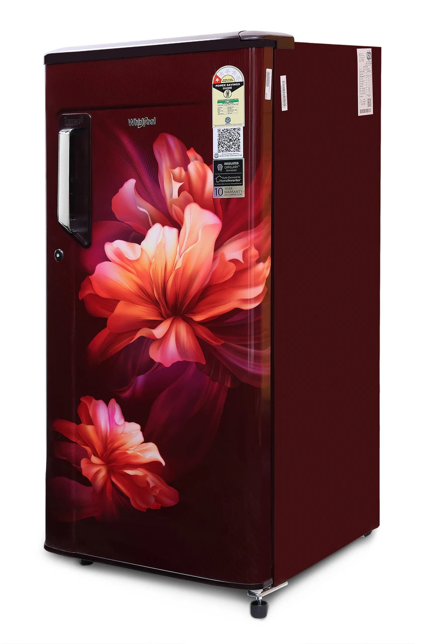 Whirlpool 180 L Direct Cool Single Door 1 Star Refrigerator (Wine Bliss, 200 IMPC PRM 1S WINE BLISS-Y)